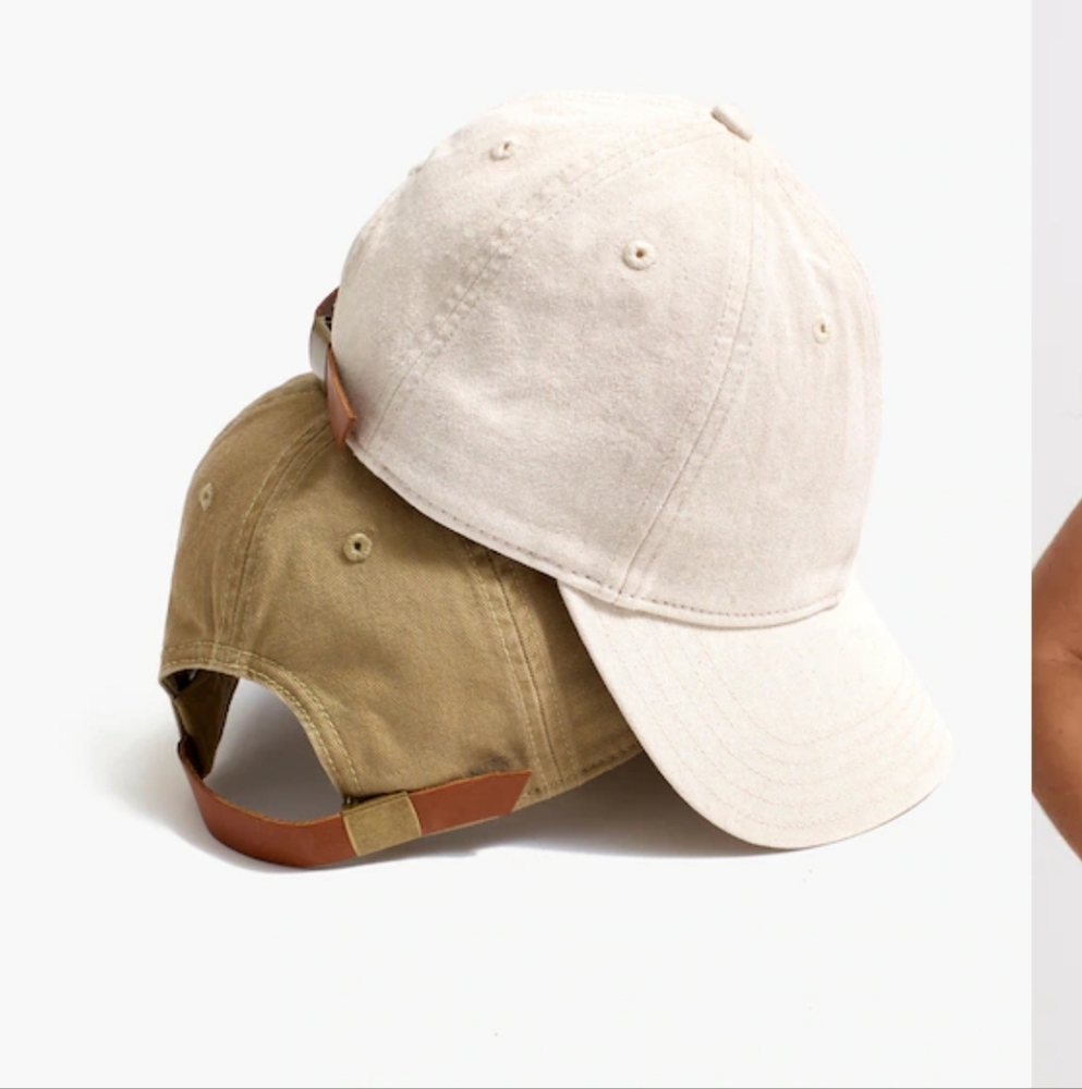 Madewell Cotton And Leather Hat